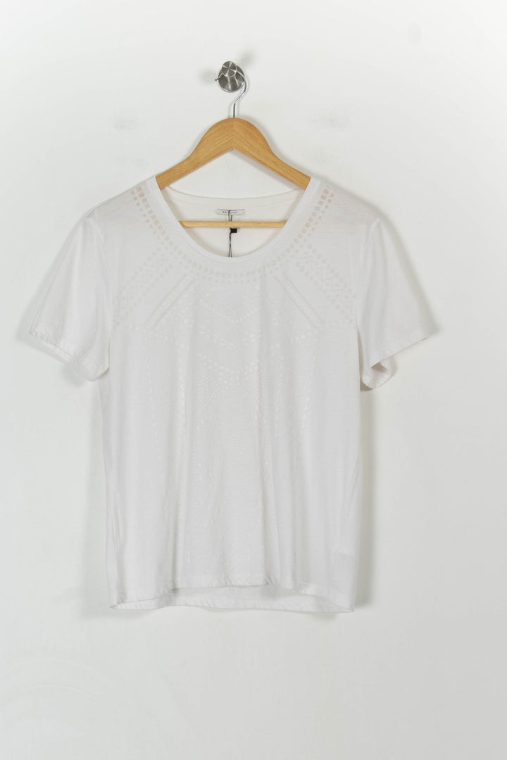 Tee-shirt Blanc - Taille XL/42 de la marque IKKS | PARAD42915 - Vendu par Paradigme - Image 2