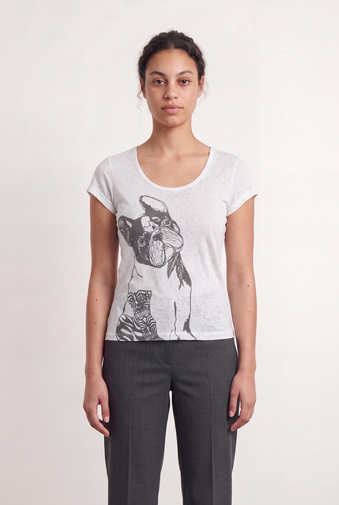 Tee-shirt Blanc et Noir - Taille L/40 de la marque Comptoir des Cotonniers | PARAD42918 - Vendu par Paradigme - Image 1