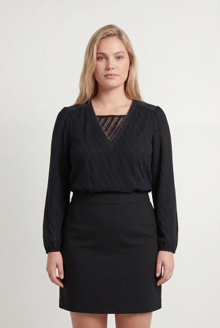 Blouse Bleue - Taille XXL/44 de la marque IKKS | PARAD42924 - Vendu par Paradigme - Image 1