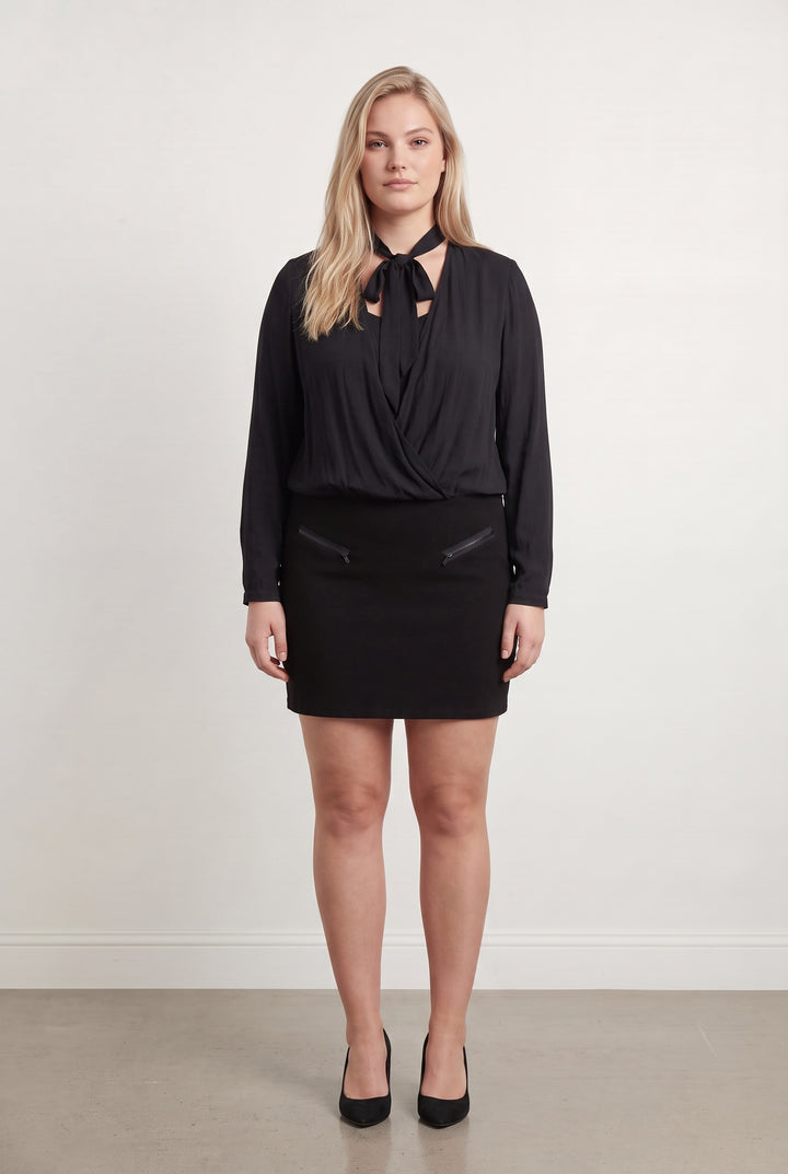 Robe Courte Noire - Taille XL/42 de la marque IKKS | PARAD42930 - Vendu par Paradigme - Image 1