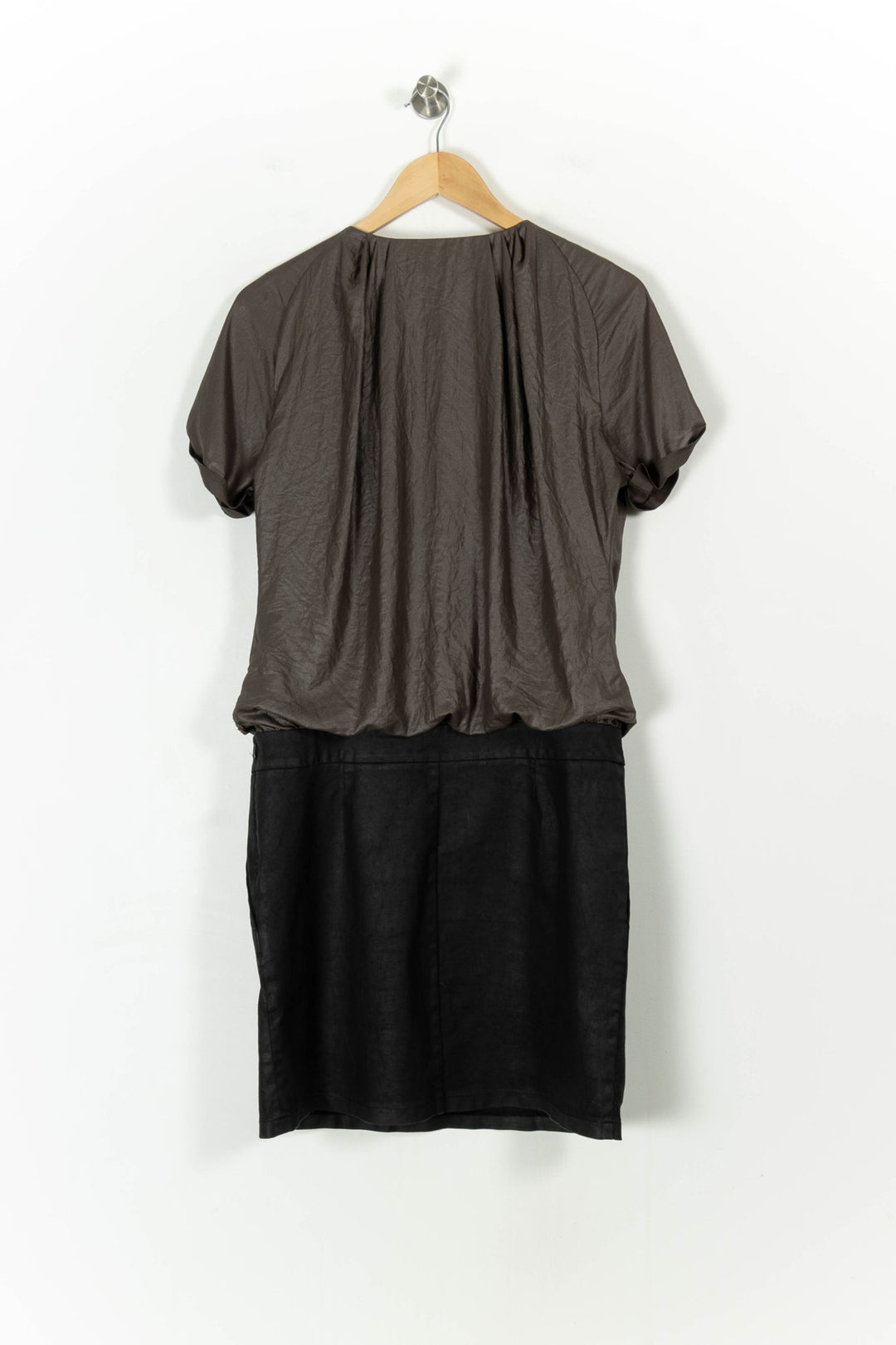 Robe Courte Kaki et Noire - Taille XL/42 de la marque IKKS | PARAD42932 - Vendu par Paradigme - Image 4
