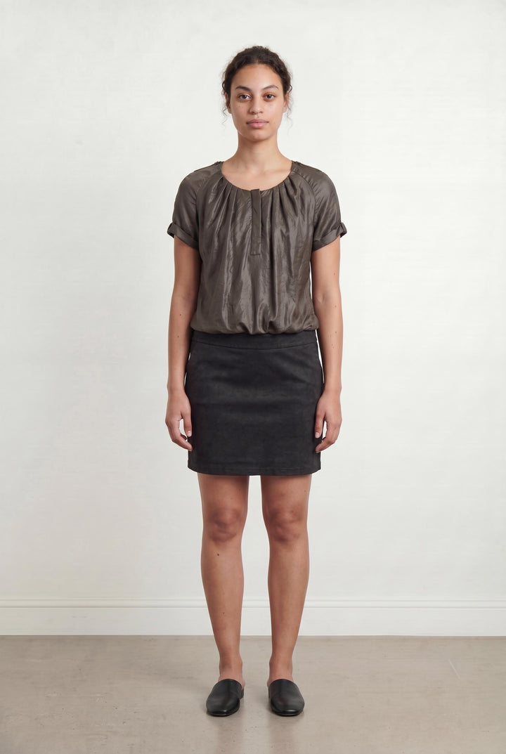 Robe Courte Kaki et Noire - Taille XL/42 de la marque IKKS | PARAD42932 - Vendu par Paradigme - Image 1