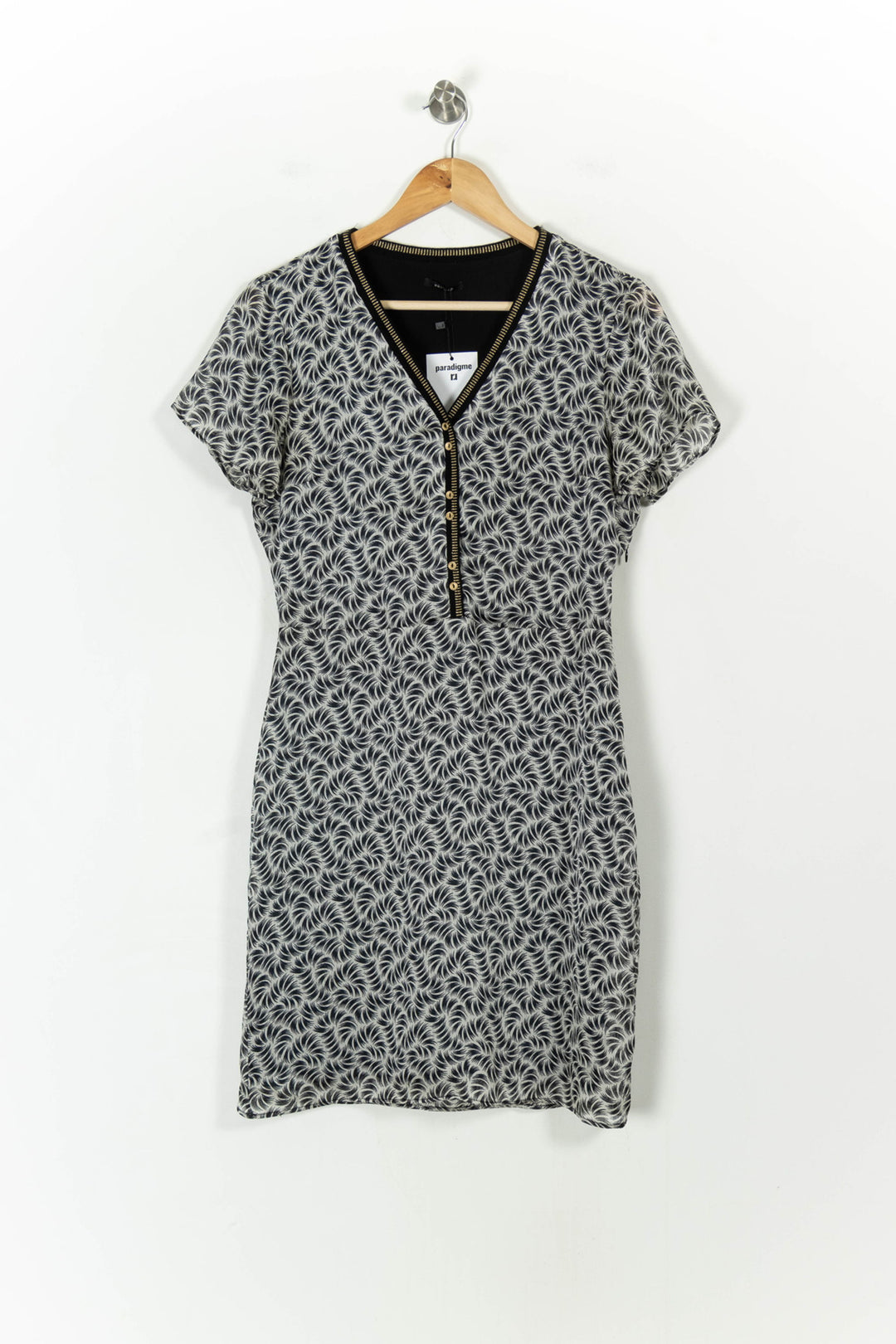Robe Courte Noire et Blanche - Taille M/38 de la marque One Step | PARAD42937 - Vendu par Paradigme - Image 2