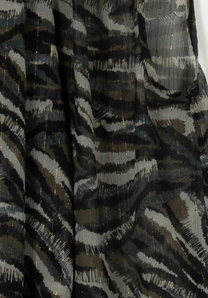 Blouse Verte et Noire - Taille S/36 de la marque IKKS | PARAD42943 - Vendu par Paradigme - Image 3