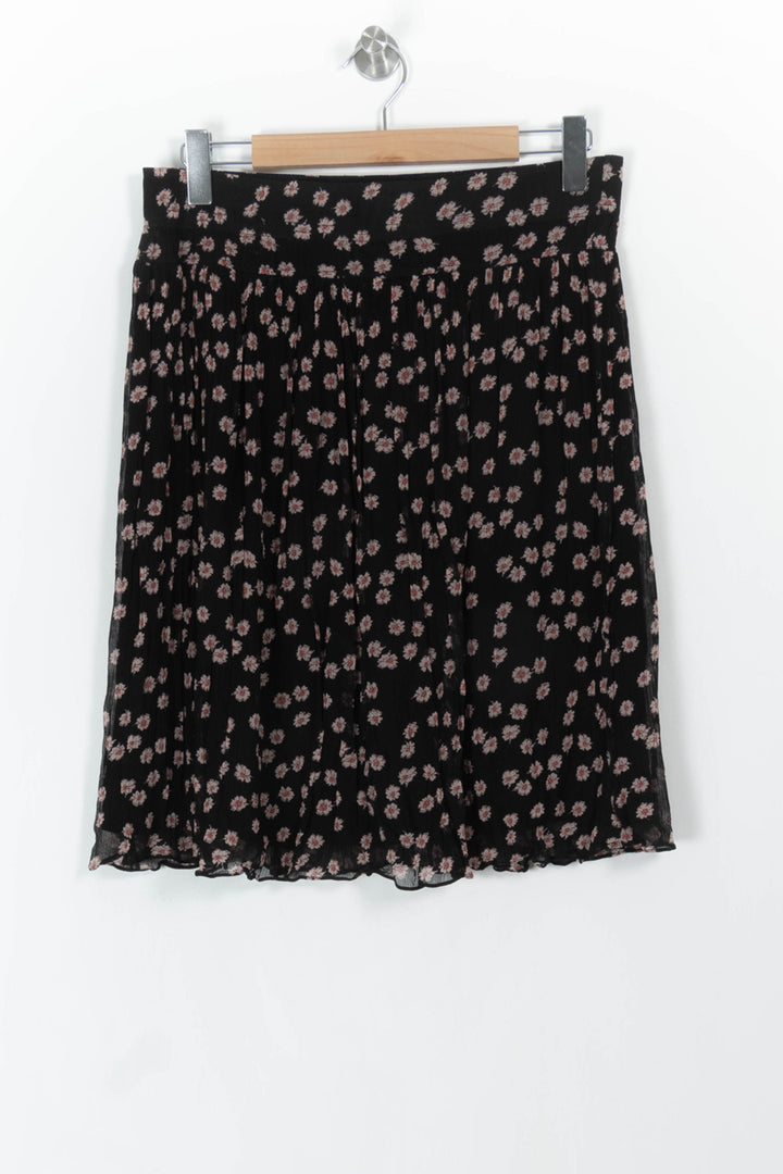 Jupe Plissée Noire et Rose - Taille XL/42 de la marque Maison 123 | PARAD42952 - Vendu par Paradigme - Image 2