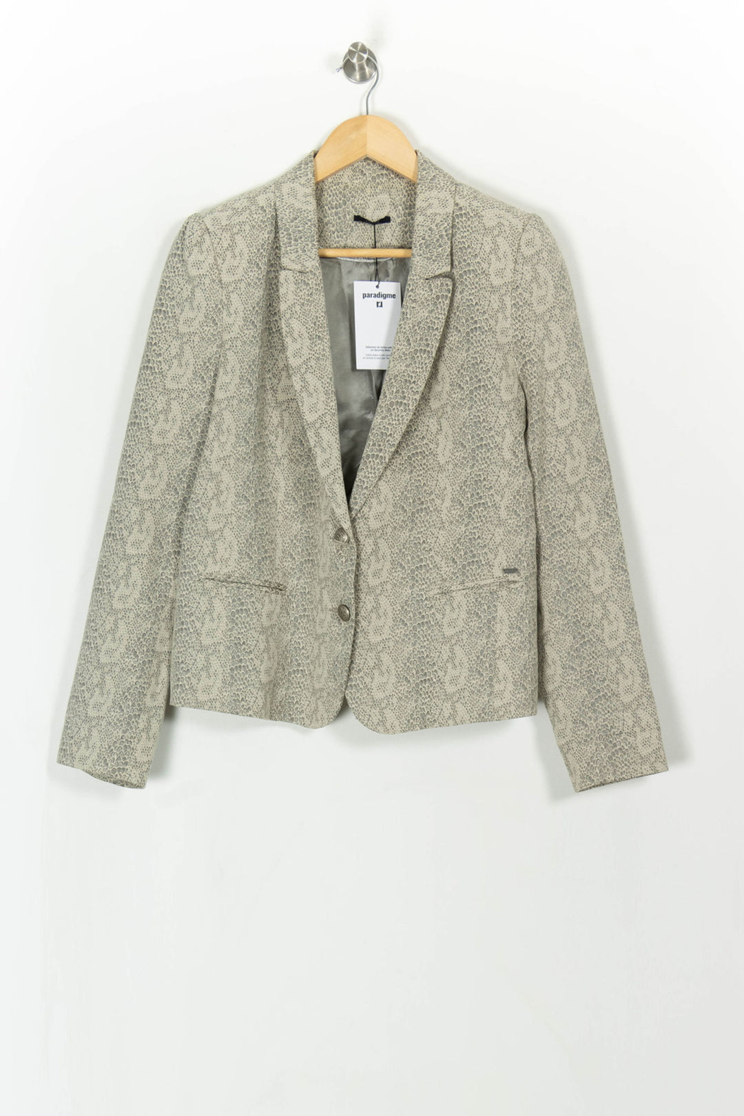 Blazer Beige et Gris - Taille XL/42 de la marque IKKS | PARAD42954 - Vendu par Paradigme - Image 2