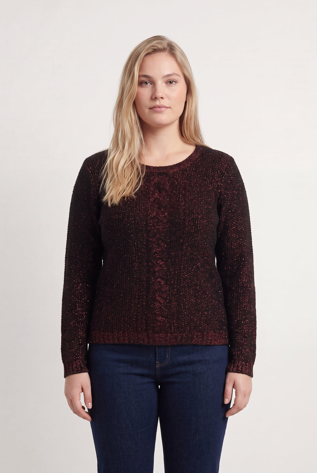 Pull Noir et Bordeaux - Taille XL/42 de la marque IKKS | PARAD42955 - Vendu par Paradigme - Image 1