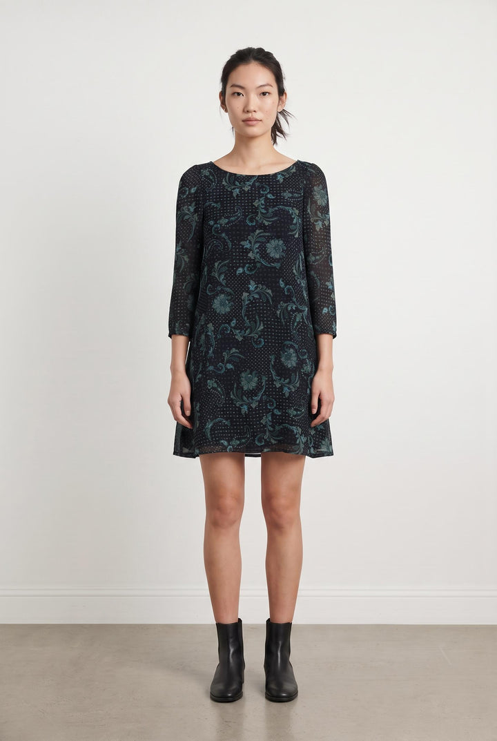 Robe Courte Noire et Verte - Taille S/36 de la marque Claudie Pierlot | PARAD42957 - Vendu par Paradigme - Image 1