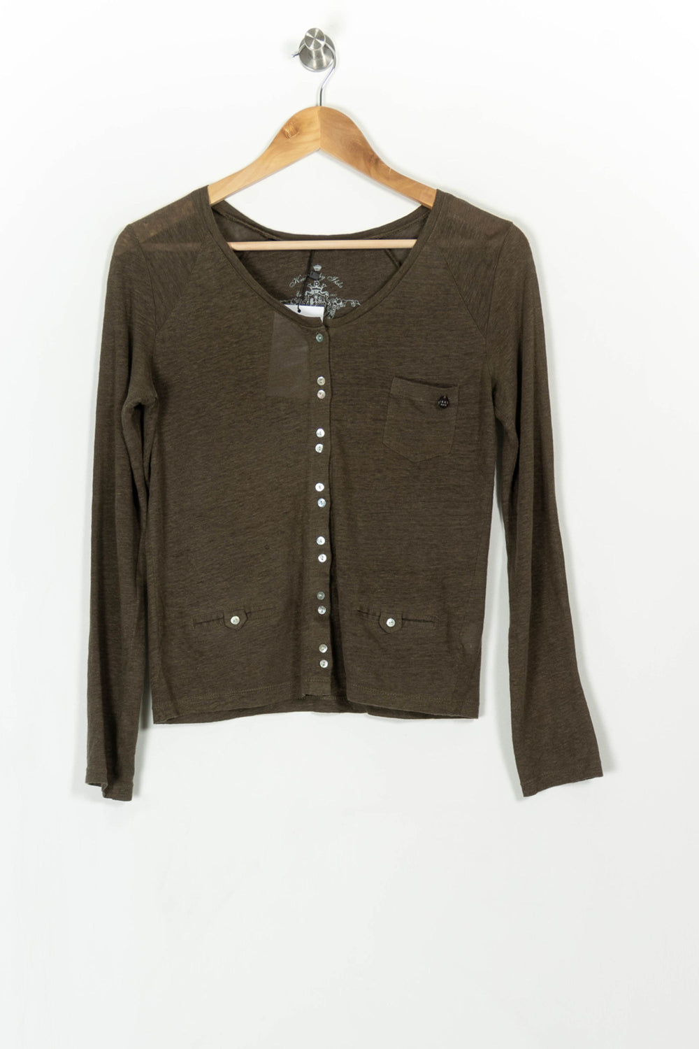 Gilet Marron - Taille XS/34 de la marque IKKS | PARAD42962 - Vendu par Paradigme - Image 2