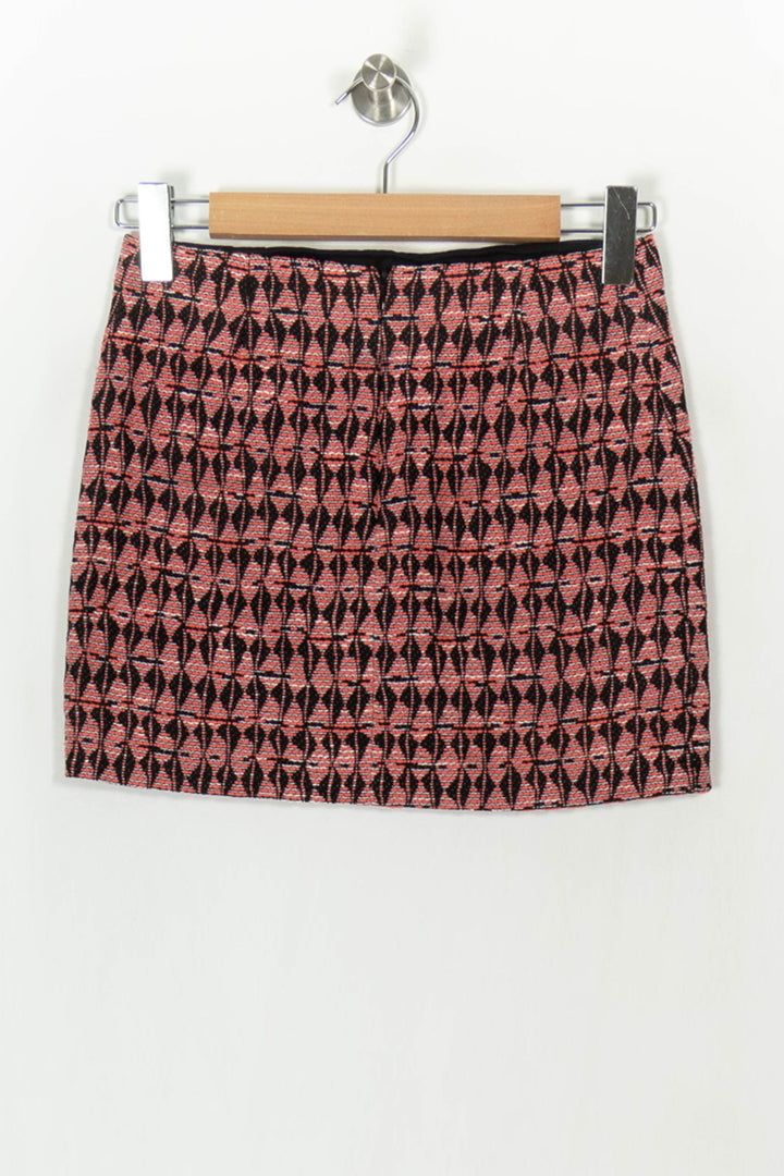 Jupe Droite Rose et Noire - Taille XS/34 de la marque Maje | PARAD42999 - Vendu par Paradigme - Image 5