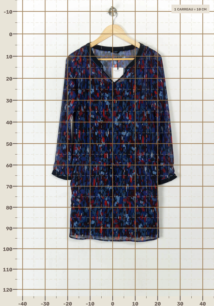 Robe Courte Bleue et Rouge - Taille XS/34 de la marque One Step | PARAD43006 - Vendu par Paradigme - Image 4
