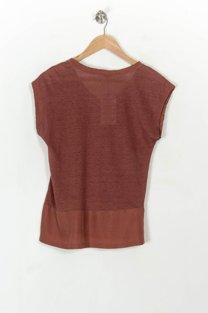 Tee-shirt Bordeaux - Taille S/36 de la marque IKKS | PARAD43014 - Vendu par Paradigme - Image 5