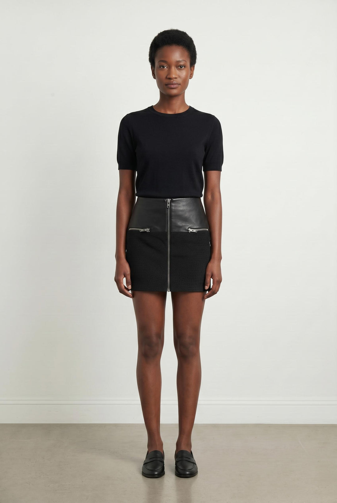 Jupe Évasée Noire - Taille XS/34 de la marque The Kooples | PARAD43032 - Vendu par Paradigme - Image 1