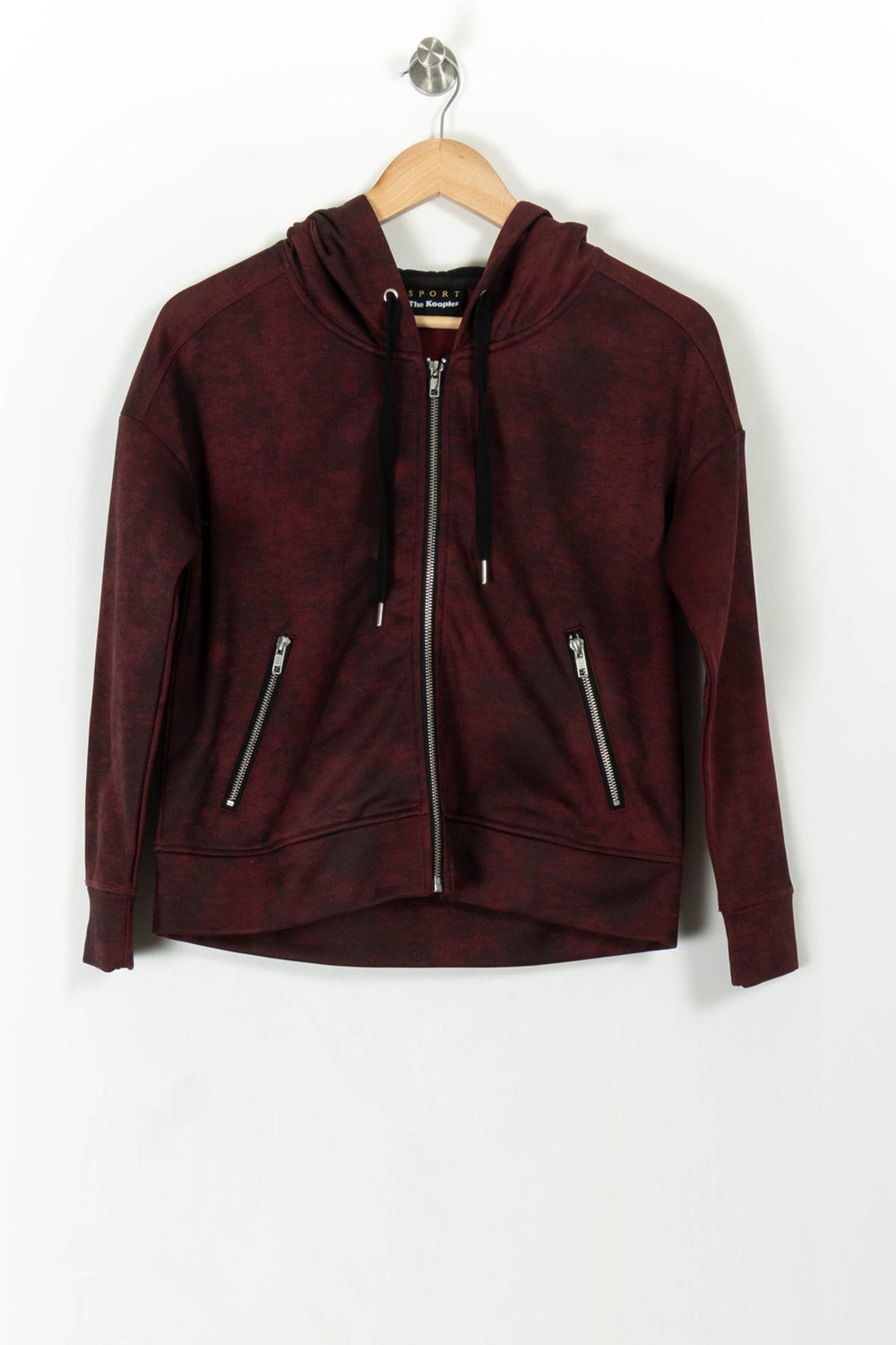 Sweat à Capuche Bordeaux - Taille XS/34 de la marque The Kooples - Sport | PARAD43050 - Vendu par Paradigme - Image 2