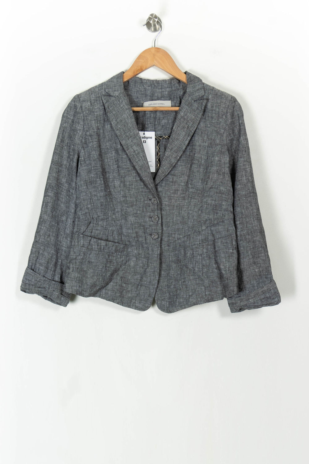 Blazer Gris - Taille S/36 de la marque Gerard Darel | PARAD43052 - Vendu par Paradigme - Image 2