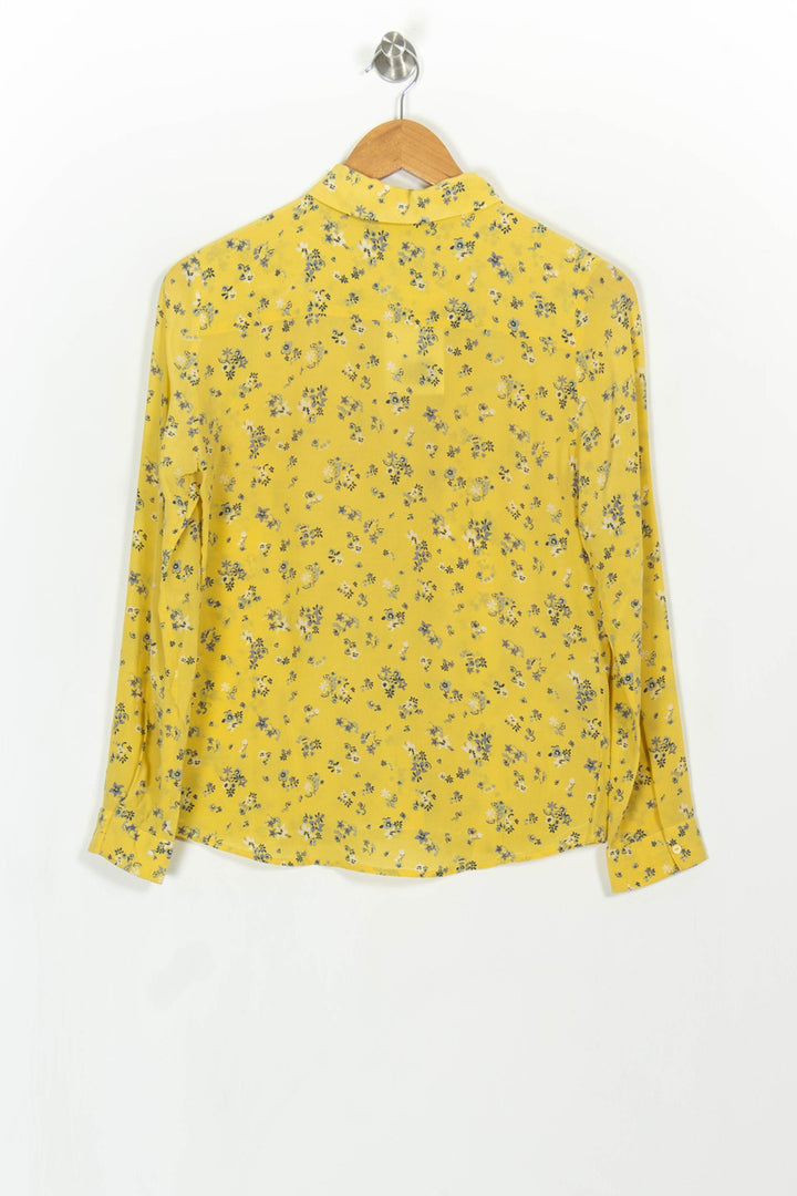 Chemise Fleurie Jaune et Bleu - Taille S/36 de la marque Comptoir des Cotonniers | PARAD43056 - Vendu par Paradigme - Image 4