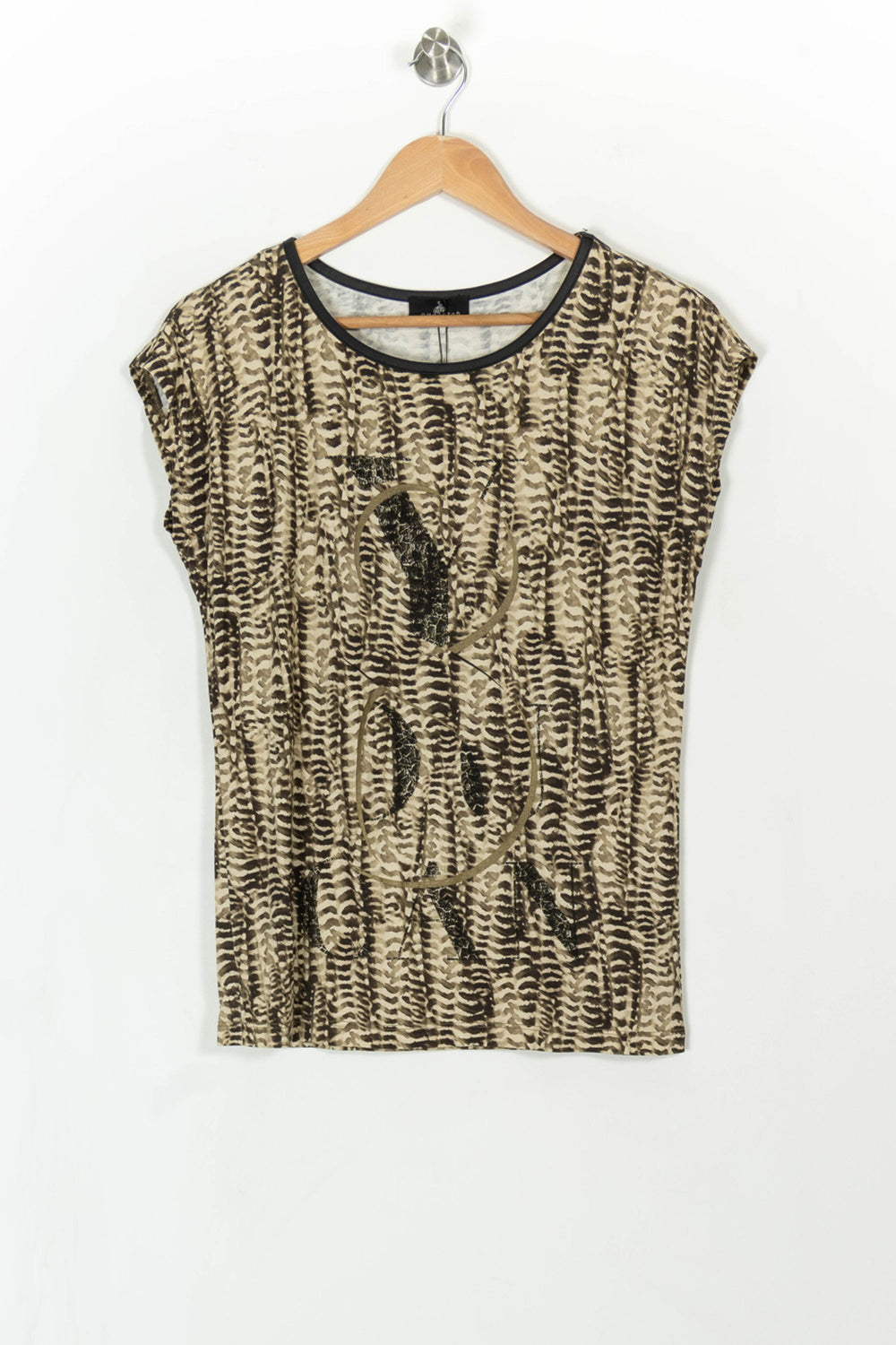 Tee-shirt Beige et Noir - Taille XS/34 de la marque One Step | PARAD43058 - Vendu par Paradigme - Image 2