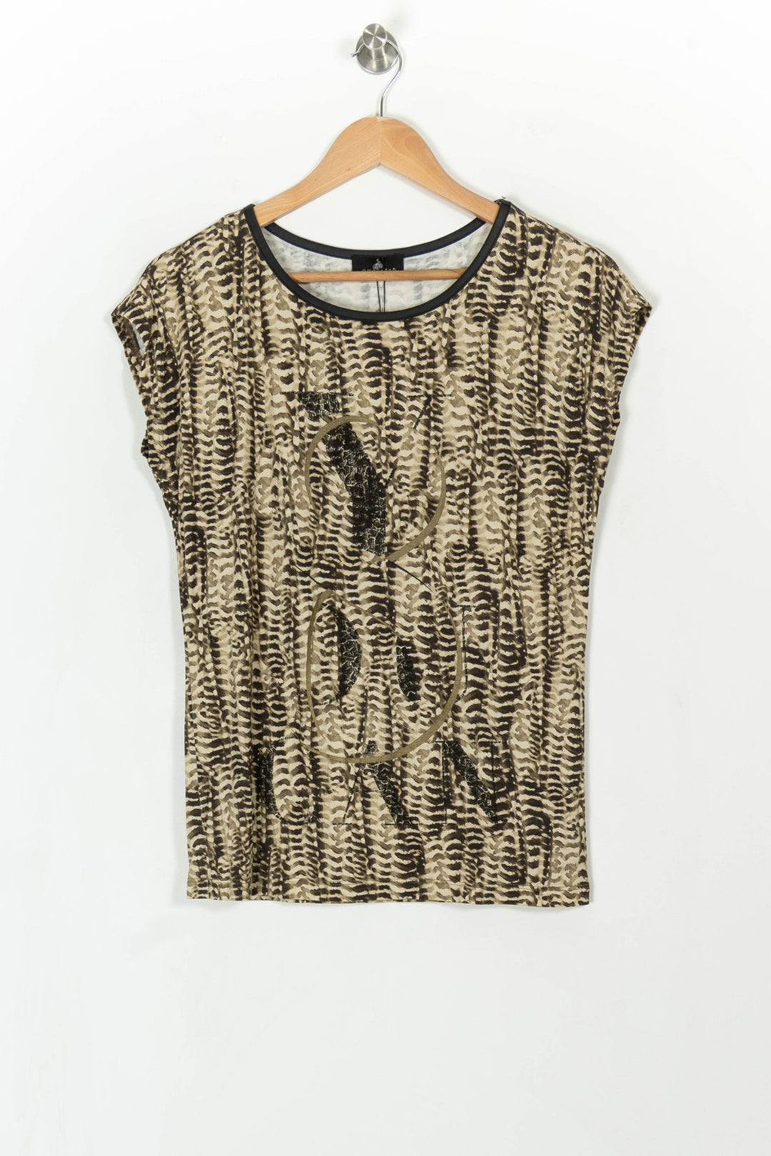 Tee-shirt Beige et Noir - Taille XS/34 de la marque One Step | PARAD43058 - Vendu par Paradigme - Image 2
