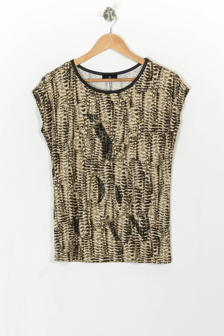 Tee-shirt Beige et Noir - Taille XS/34 de la marque One Step | PARAD43058 - Vendu par Paradigme - Image 2