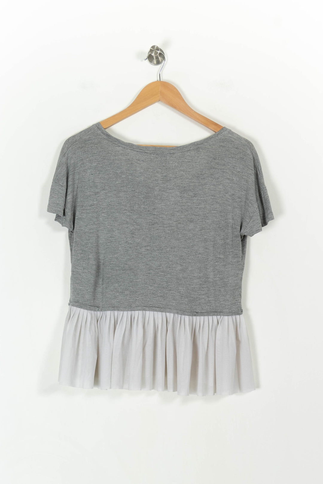 Tee-shirt Gris et Blanc - Taille L/40 de la marque Claudie Pierlot | PARAD43063 - Vendu par Paradigme - Image 4