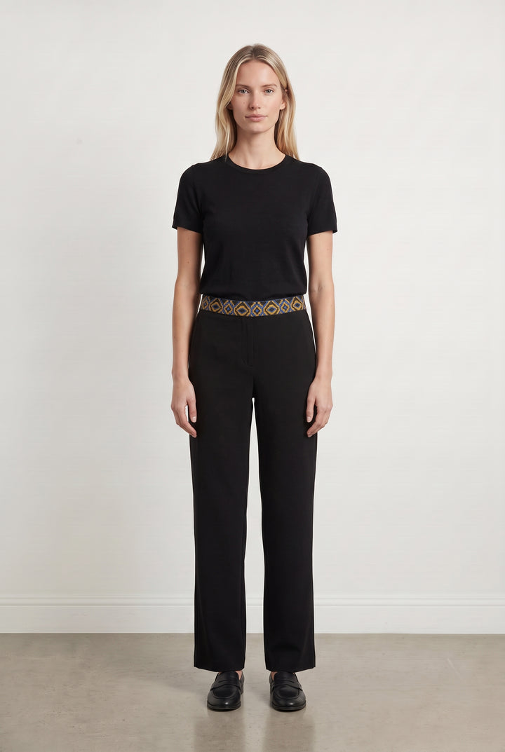 Pantalon Noir et Jaune - Taille S/36 de la marque La Fée Maraboutée | PARAD43182 - Vendu par Paradigme - Image 1