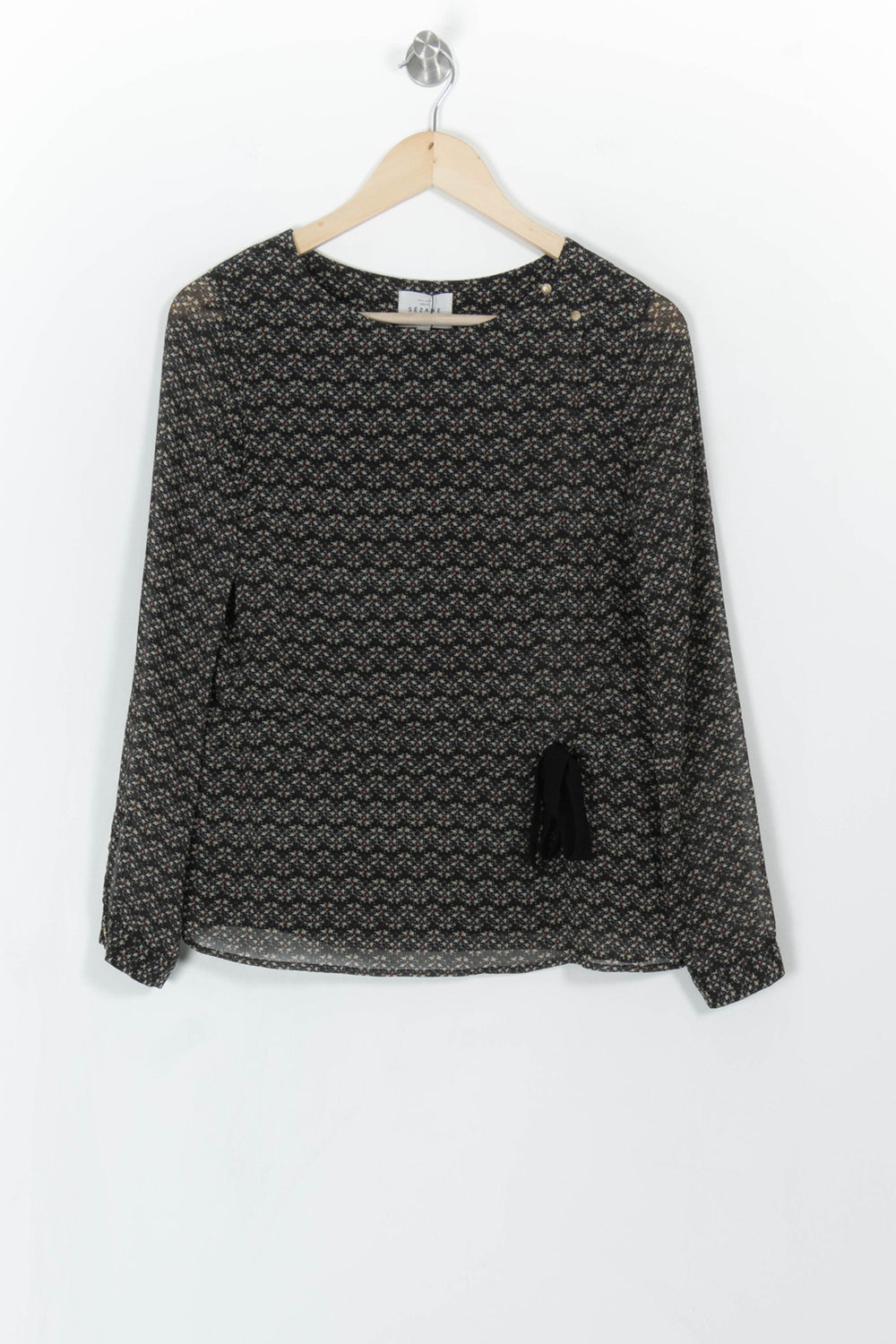 Blouse Noire et Blanche - Taille S/36 de la marque Sézane | PARAD43185 - Vendu par Paradigme - Image 2