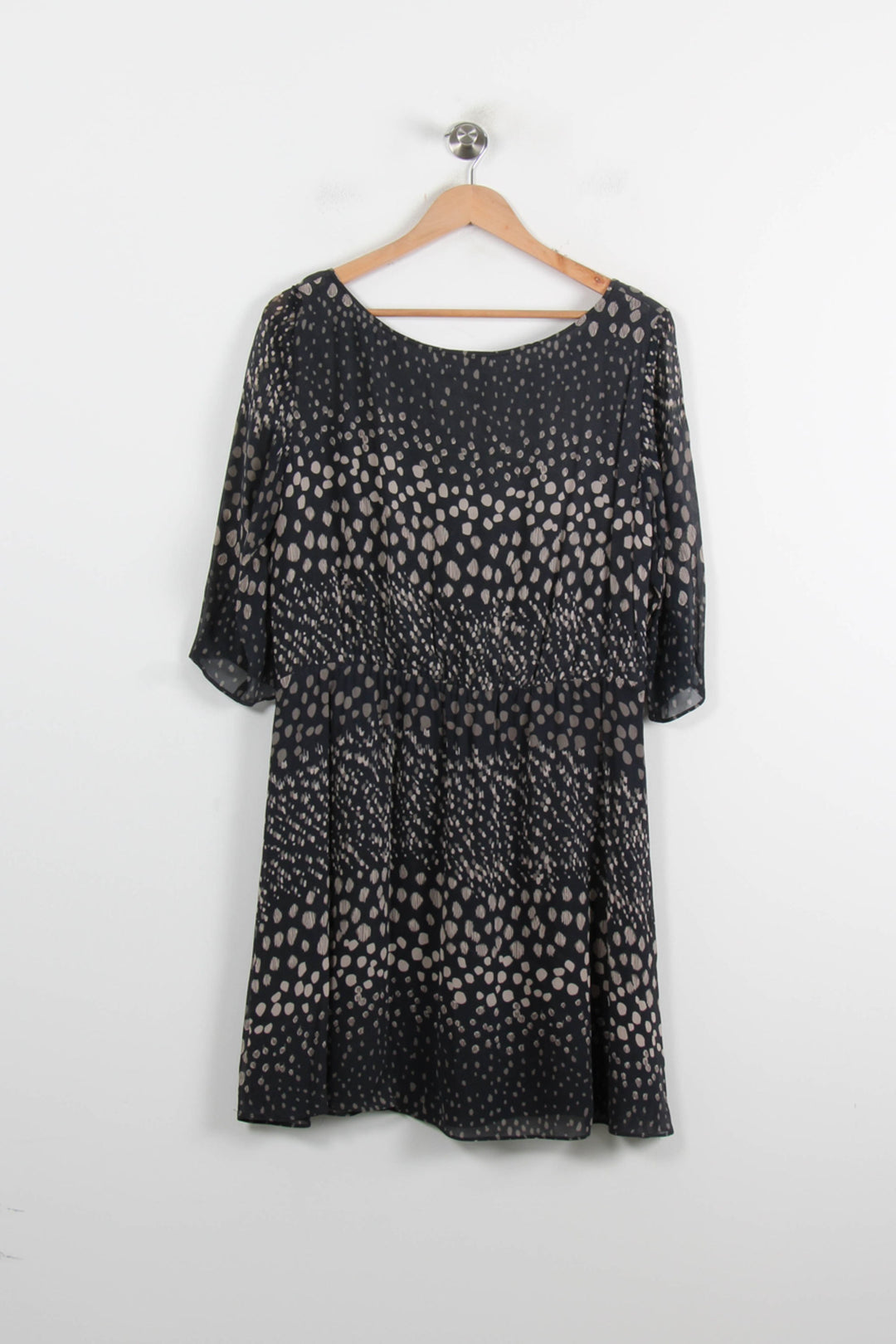 Robe Courte Noire et Beige - Taille L/40 de la marque ba&sh | PARAD43186 - Vendu par Paradigme - Image 4