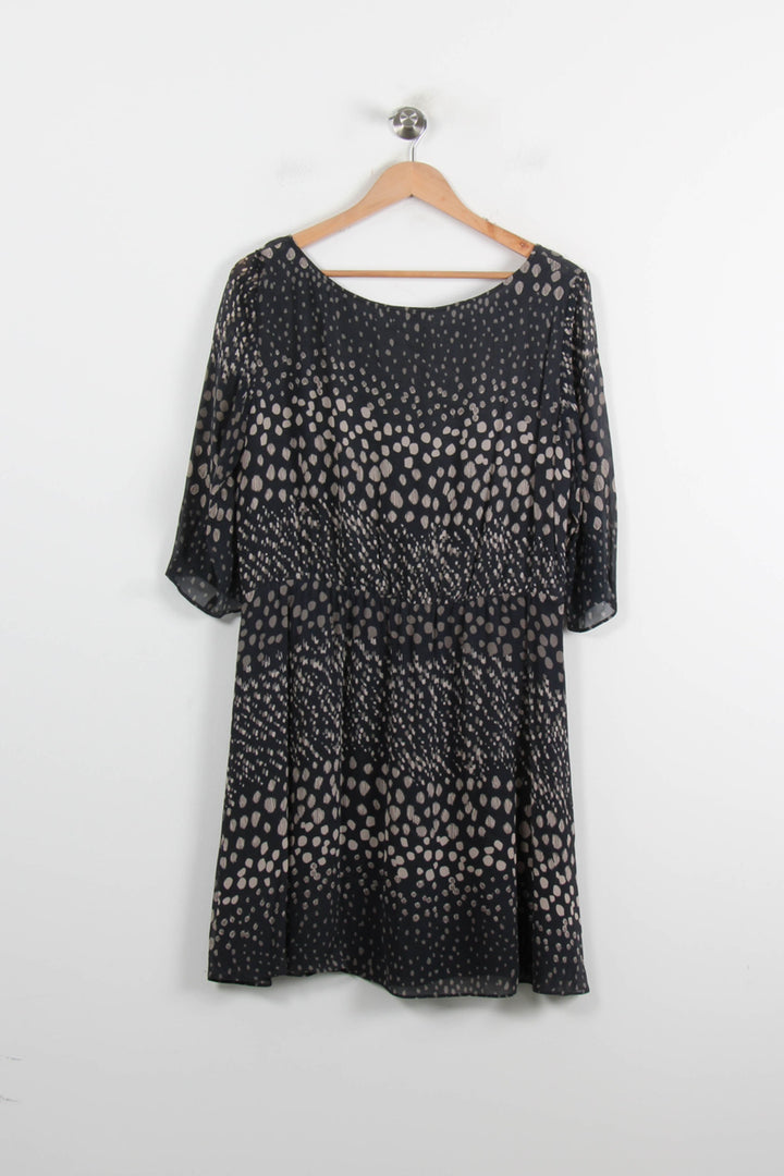 Robe Courte Noire et Beige - Taille L/40 de la marque ba&sh | PARAD43186 - Vendu par Paradigme - Image 4