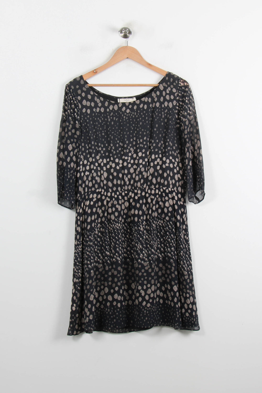 Robe Courte Noire et Beige - Taille L/40 de la marque ba&sh | PARAD43186 - Vendu par Paradigme - Image 2
