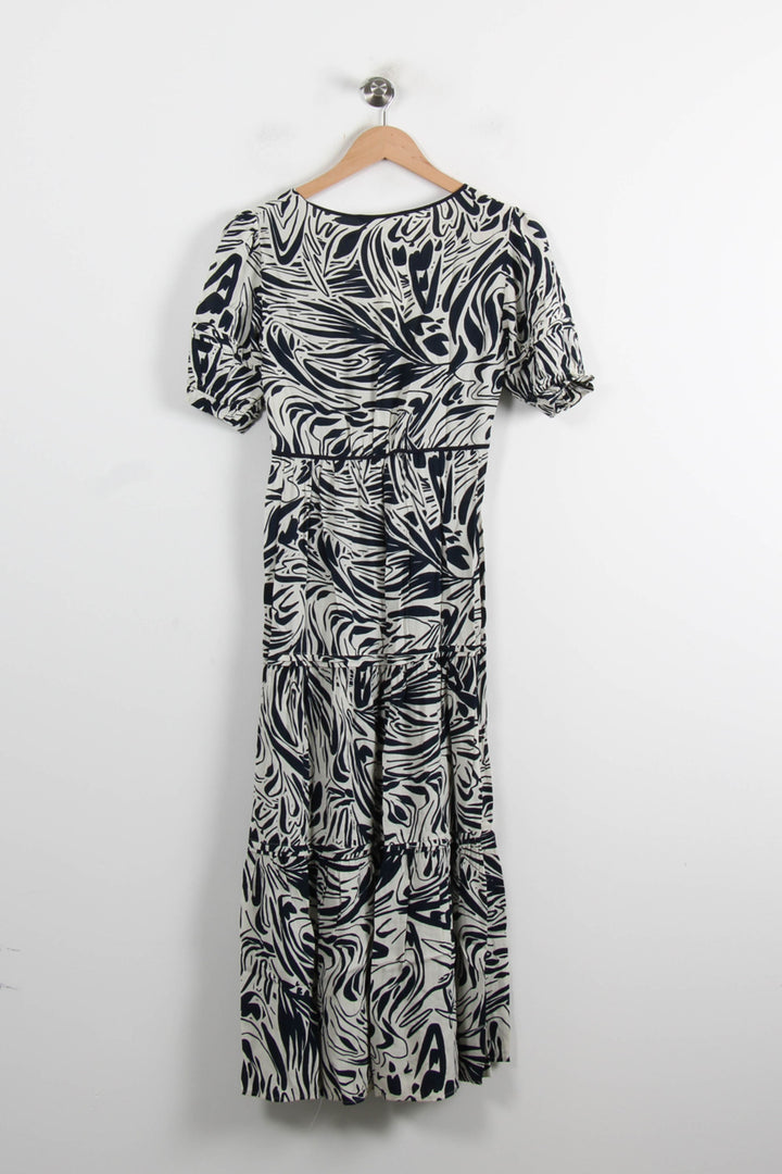 Robe Longue Bleu et Blanche - Taille XS/34 de la marque ba&sh | PARAD43189 - Vendu par Paradigme - Image 4