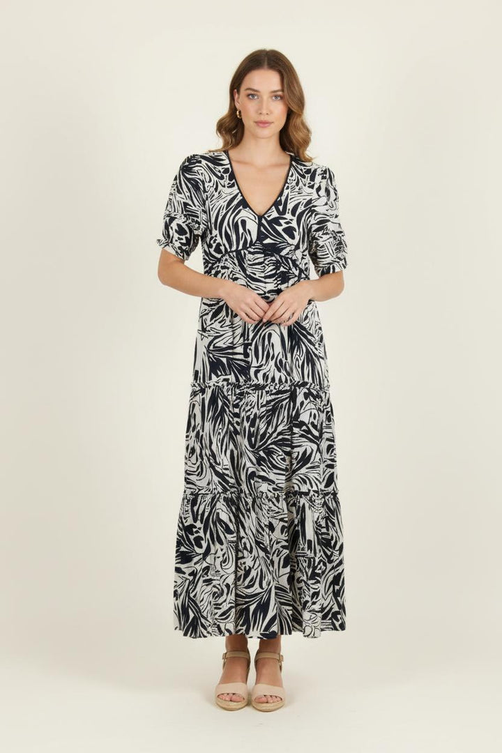 Robe Longue Bleu et Blanche - Taille XS/34 de la marque ba&sh | PARAD43189 - Vendu par Paradigme - Image 1