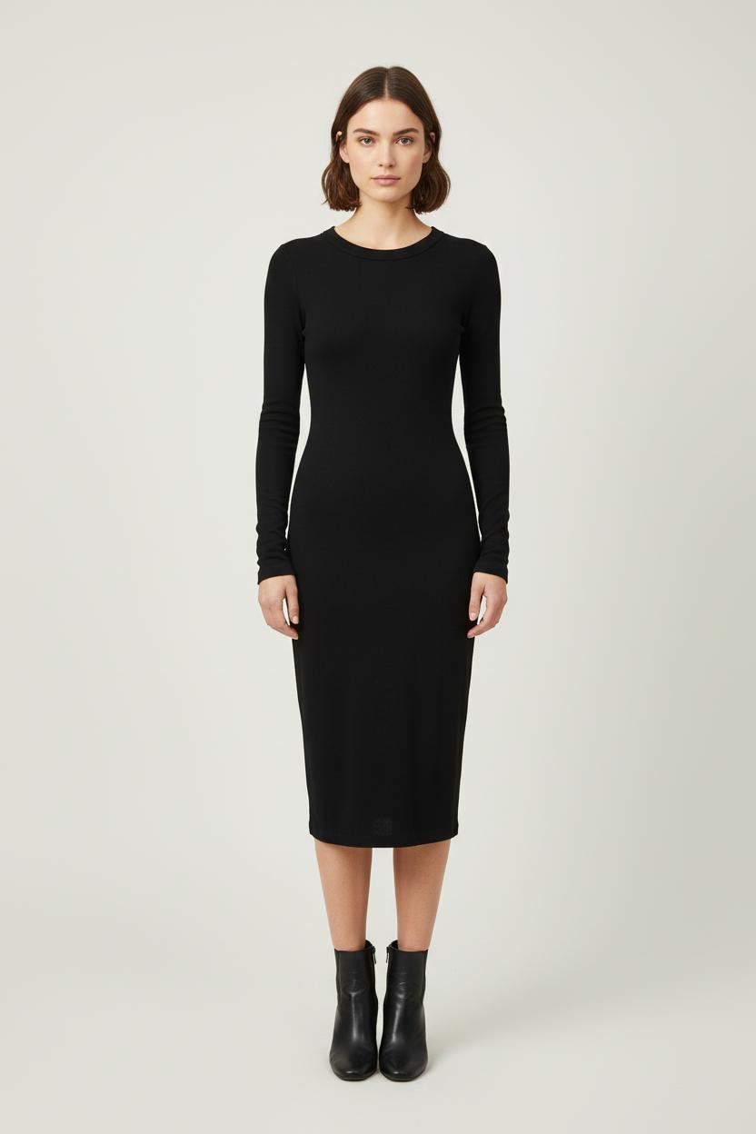 Robe Midi Noire - Taille M/38 de la marque ba&sh | PARAD43190 - Vendu par Paradigme - Image 1