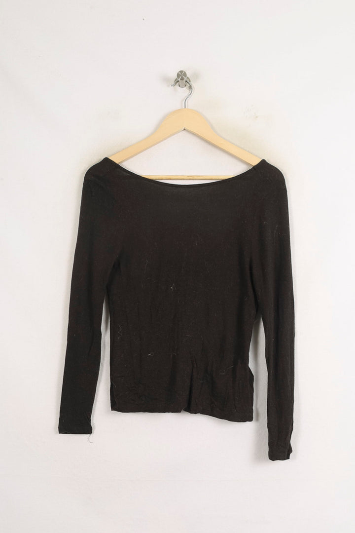 T-shirt Manches Longues Noir - Taille XS/34 de la marque ba&sh | PARAD43191 - Vendu par Paradigme - Image 2
