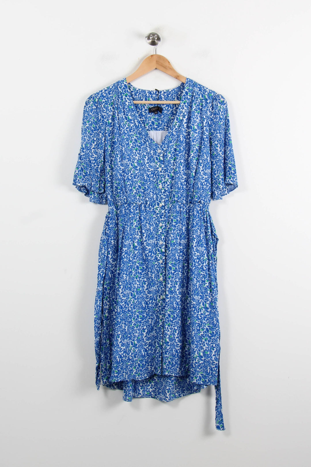 Robe courte bleue et blanche - Taille S/36 de la marque Caroll | PARAD43194 - Vendu par Paradigme - Image 2