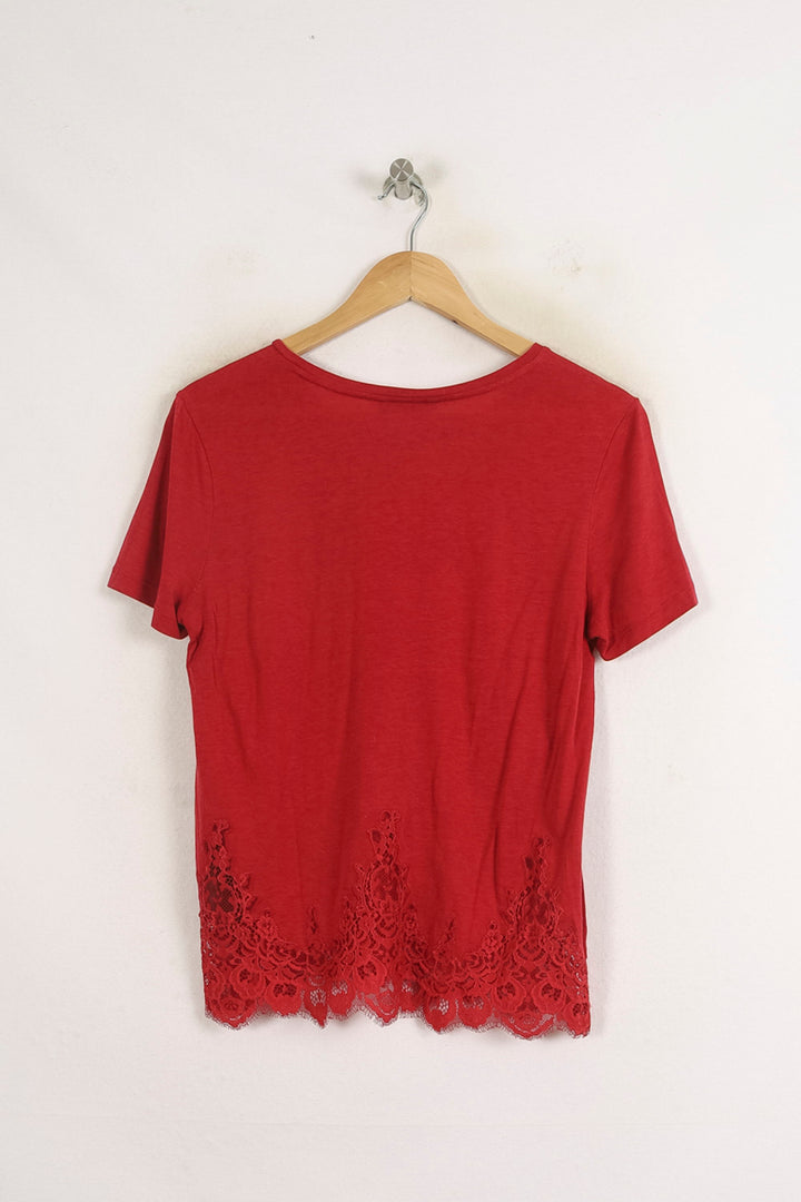 Tee-shirt Rouge - Taille M/38 de la marque The Kooples | PARAD43198 - Vendu par Paradigme - Image 4