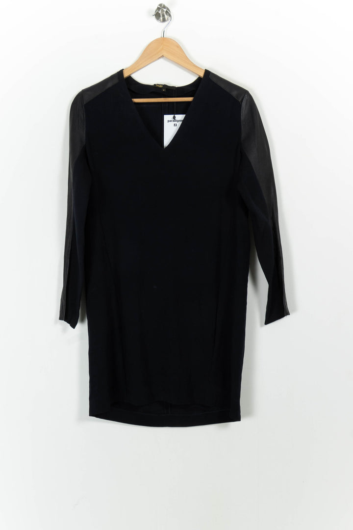 Robe Midi Noire - Taille M/38 de la marque Maje | PARAD43201 - Vendu par Paradigme - Image 2