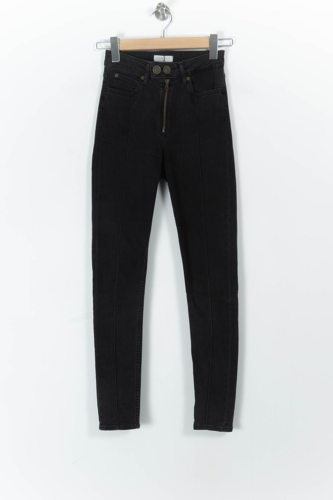 Jean Skinny Noir - Taille XS/34 de la marque Sandro | PARAD43203 - Vendu par Paradigme - Image 2