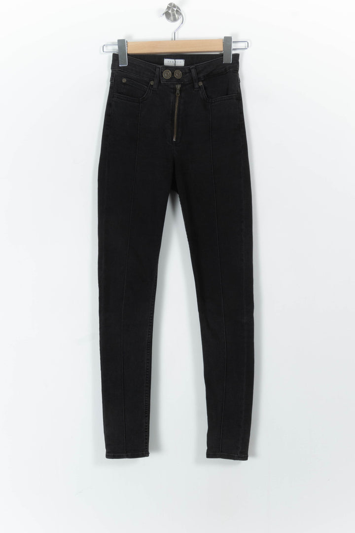 Jean Skinny Noir - Taille XS/34 de la marque Sandro | PARAD43203 - Vendu par Paradigme - Image 2
