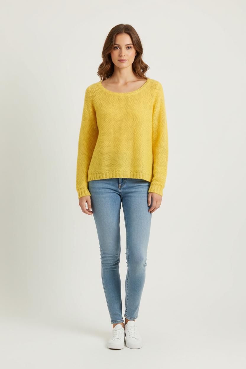 Pull Jaune - Taille S/36 de la marque IKKS | PARAD43211 - Vendu par Paradigme - Image 1