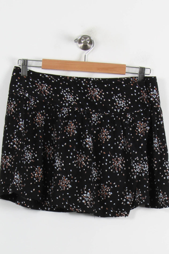 Jupe Fleurie Noire et Blanche - Taille XS/34 de la marque ba&sh | PARAD43212 - Vendu par Paradigme - Image 2