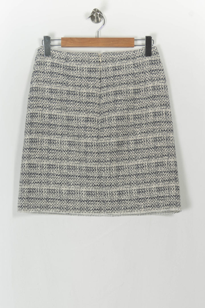 Jupe Courte Blanche et Noire - Taille M/38 de la marque Caroll | PARAD43224 - Vendu par Paradigme - Image 4