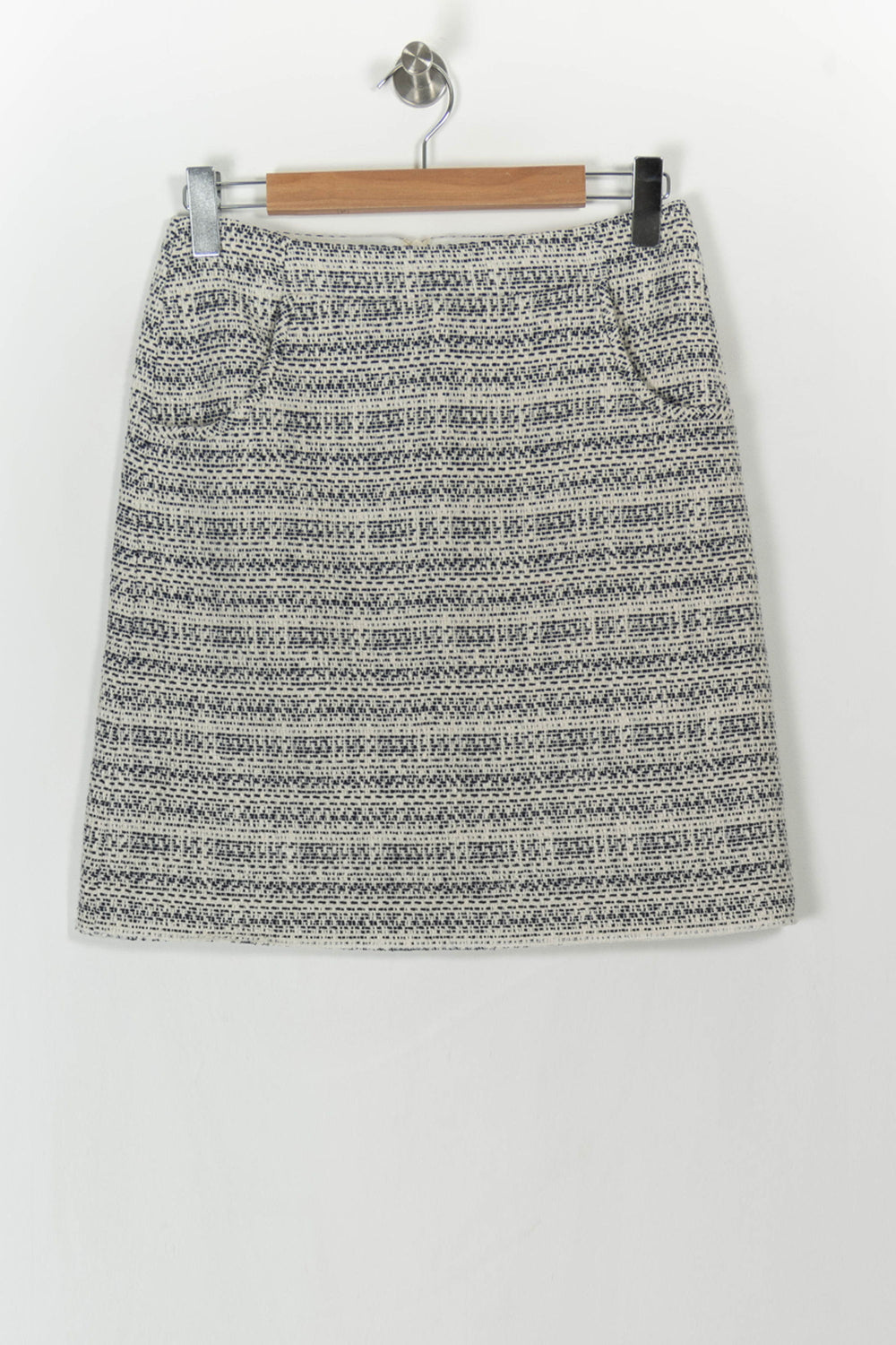 Jupe Courte Blanche et Noire - Taille M/38 de la marque Caroll | PARAD43224 - Vendu par Paradigme - Image 2
