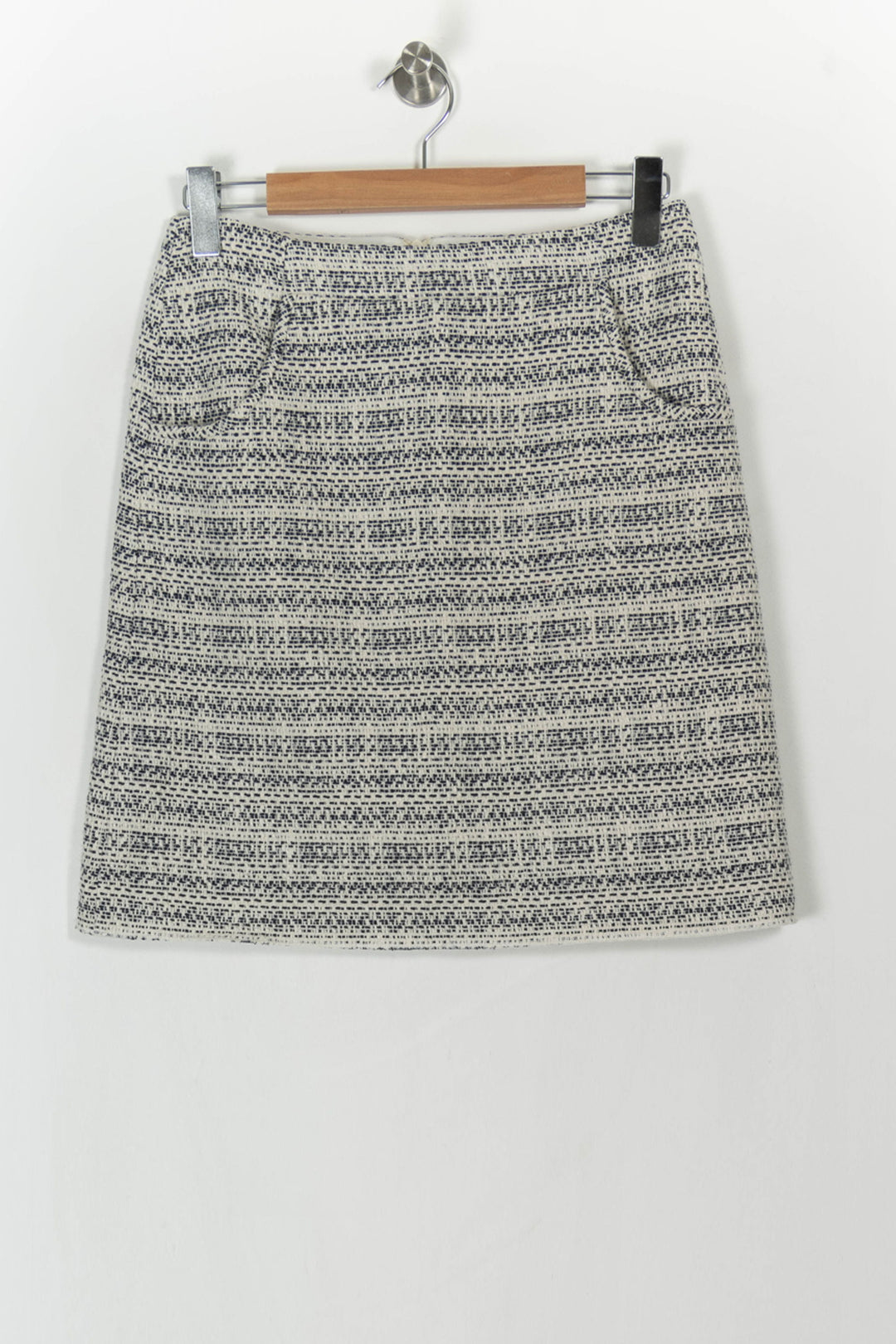 Jupe Courte Blanche et Noire - Taille M/38 de la marque Caroll | PARAD43224 - Vendu par Paradigme - Image 2