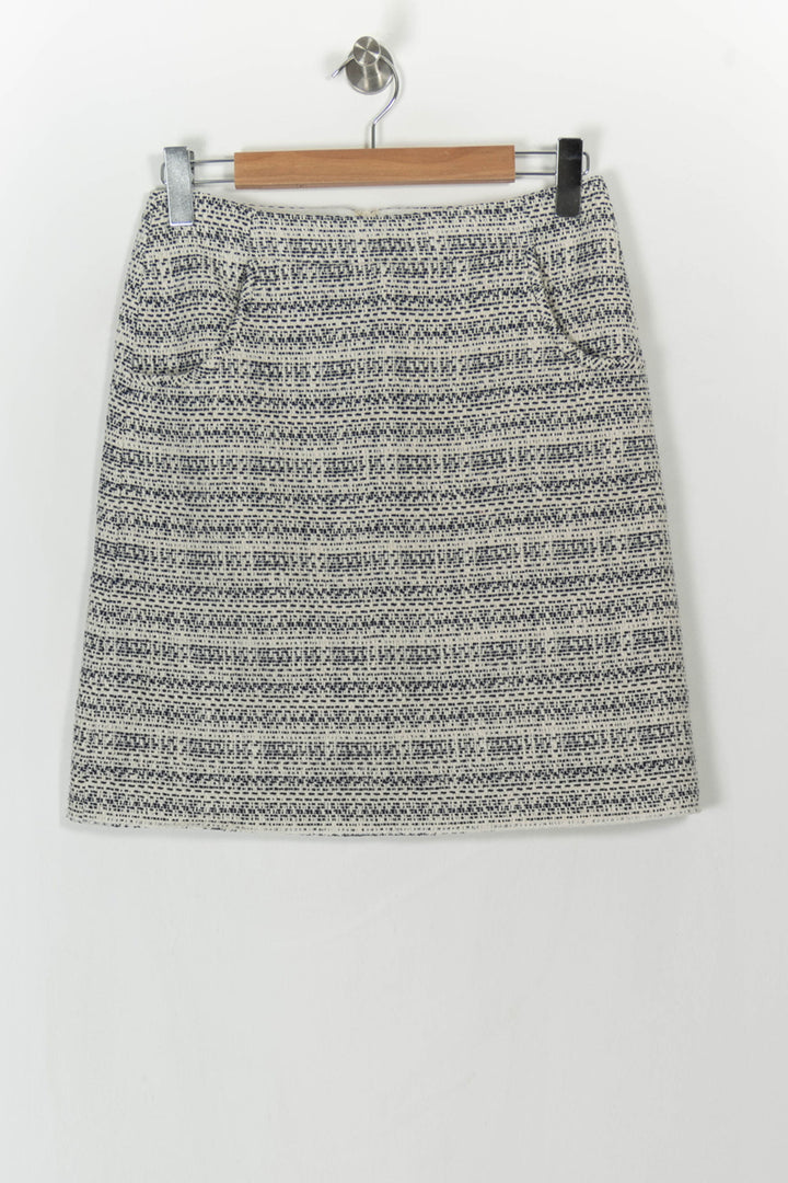Jupe Courte Blanche et Noire - Taille M/38 de la marque Caroll | PARAD43224 - Vendu par Paradigme - Image 2