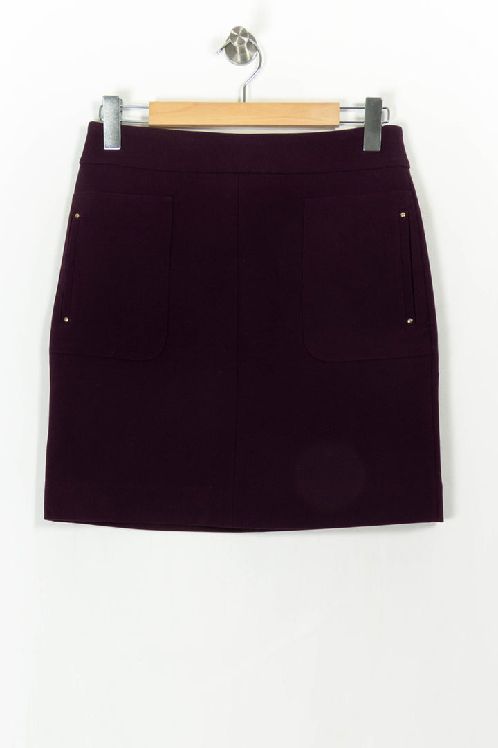 Jupe Courte Violette - Taille M/38 de la marque Caroll | PARAD43229 - Vendu par Paradigme - Image 2