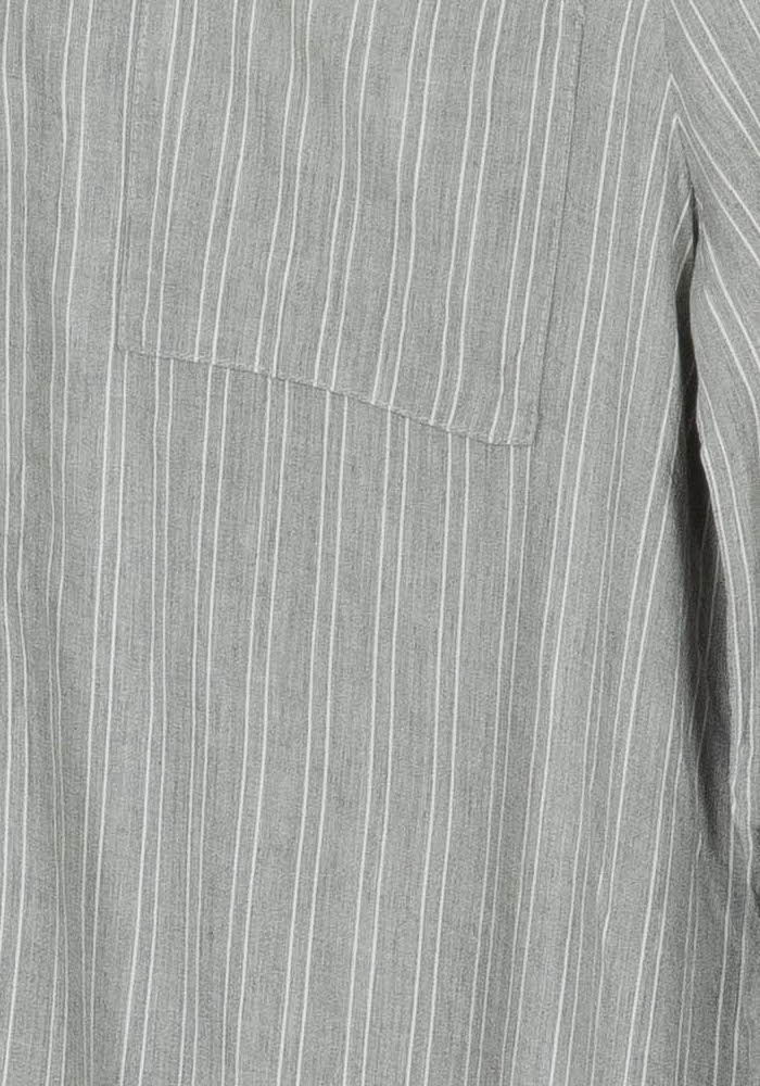 Chemise Grise à Rayures Blanches - Taille M/38 de la marque Caroll | PARAD43236 - Vendu par Paradigme - Image 3