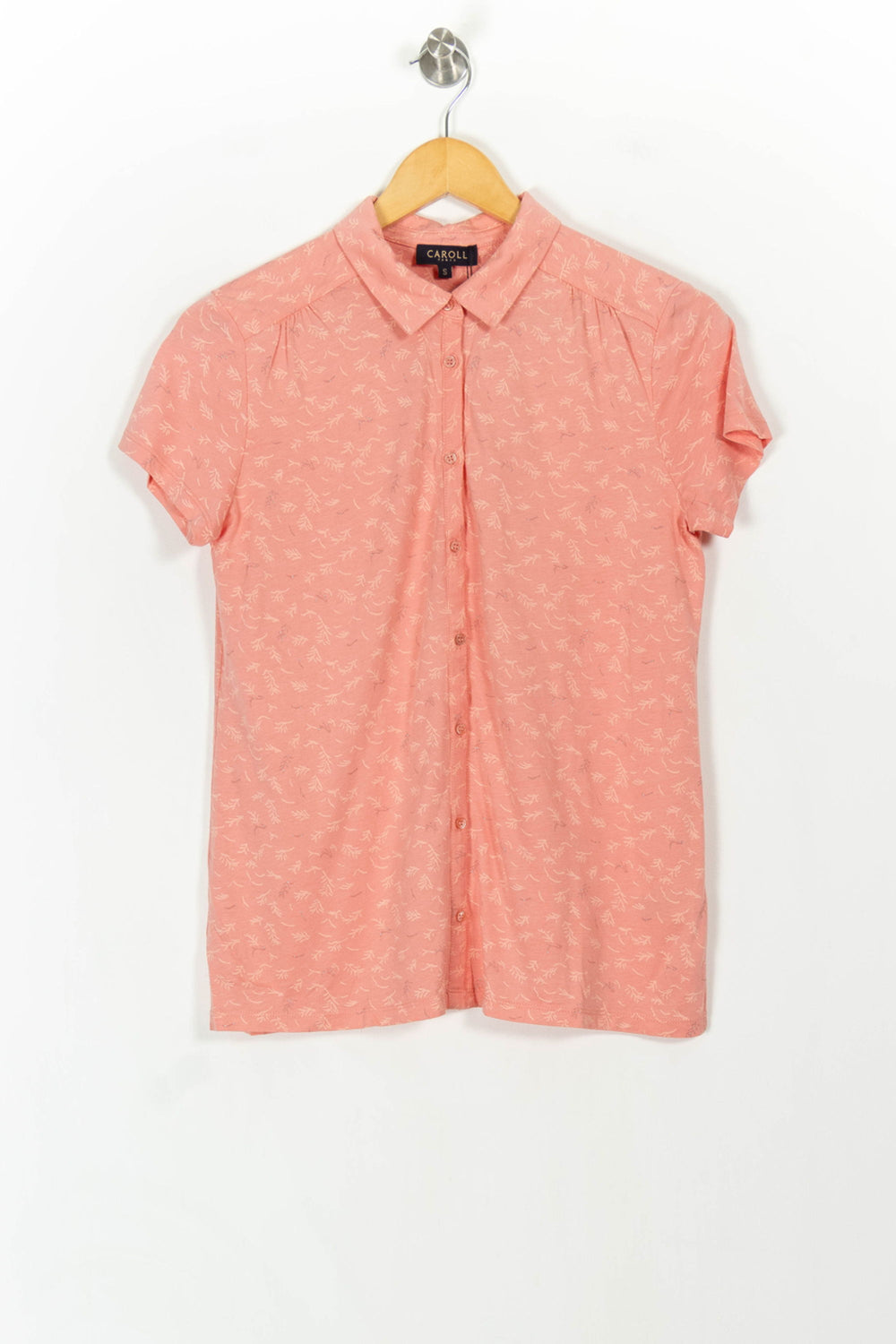 Chemisier Rose - Taille S/36 de la marque Caroll | PARAD43238 - Vendu par Paradigme - Image 2