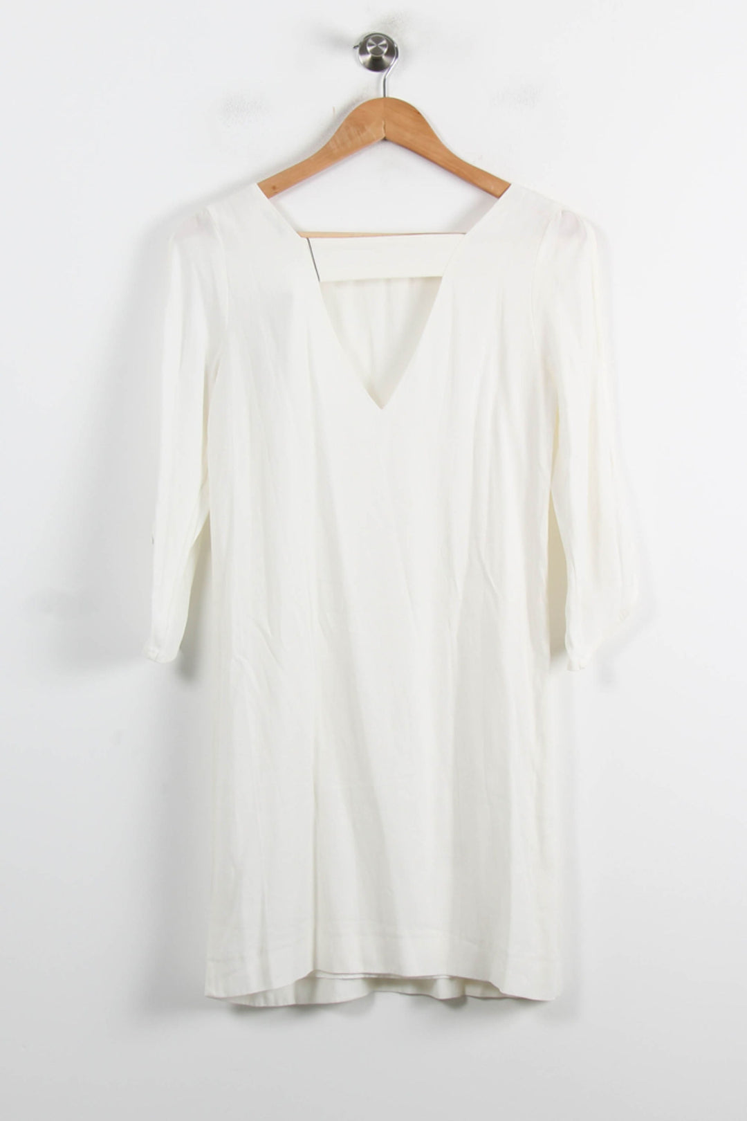 Robe Droite Blanche - Taille S/36 de la marque IKKS | PARAD43292 - Vendu par Paradigme - Image 4