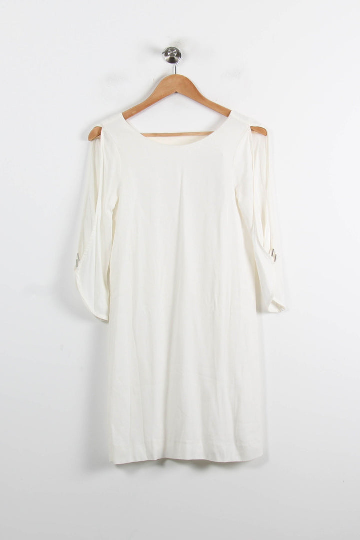 Robe Droite Blanche - Taille S/36 de la marque IKKS | PARAD43292 - Vendu par Paradigme - Image 2