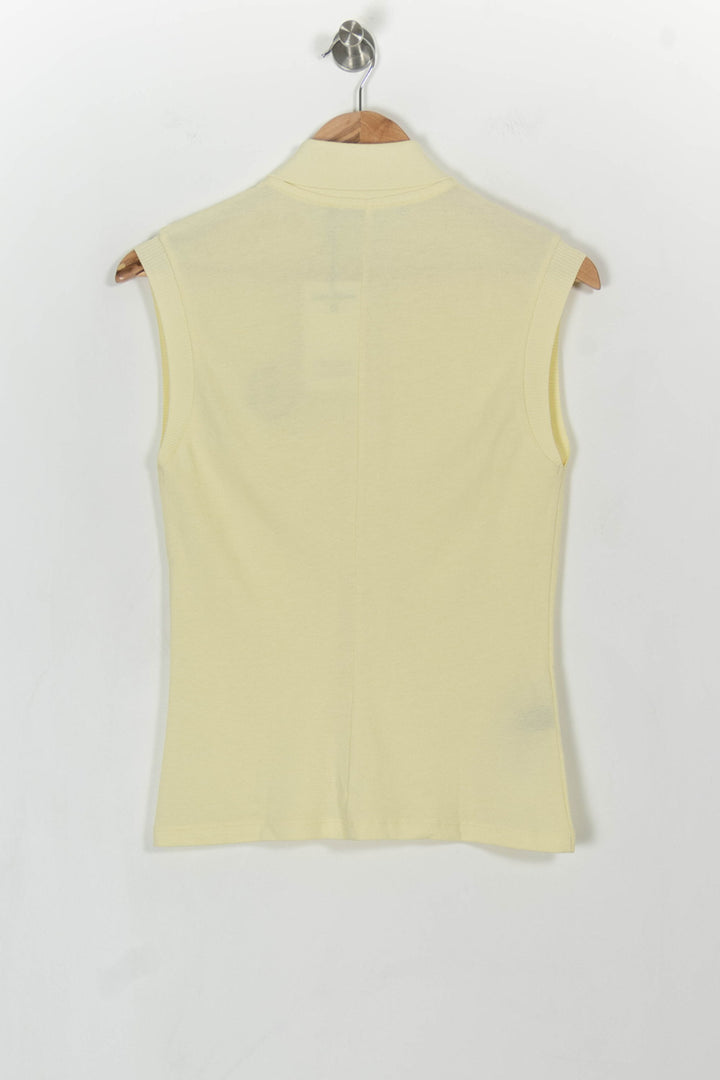Polo Sans Manches Jaune - Taille XS/34 de la marque Comptoir des Cotonniers | PARAD43305 - Vendu par Paradigme - Image 4